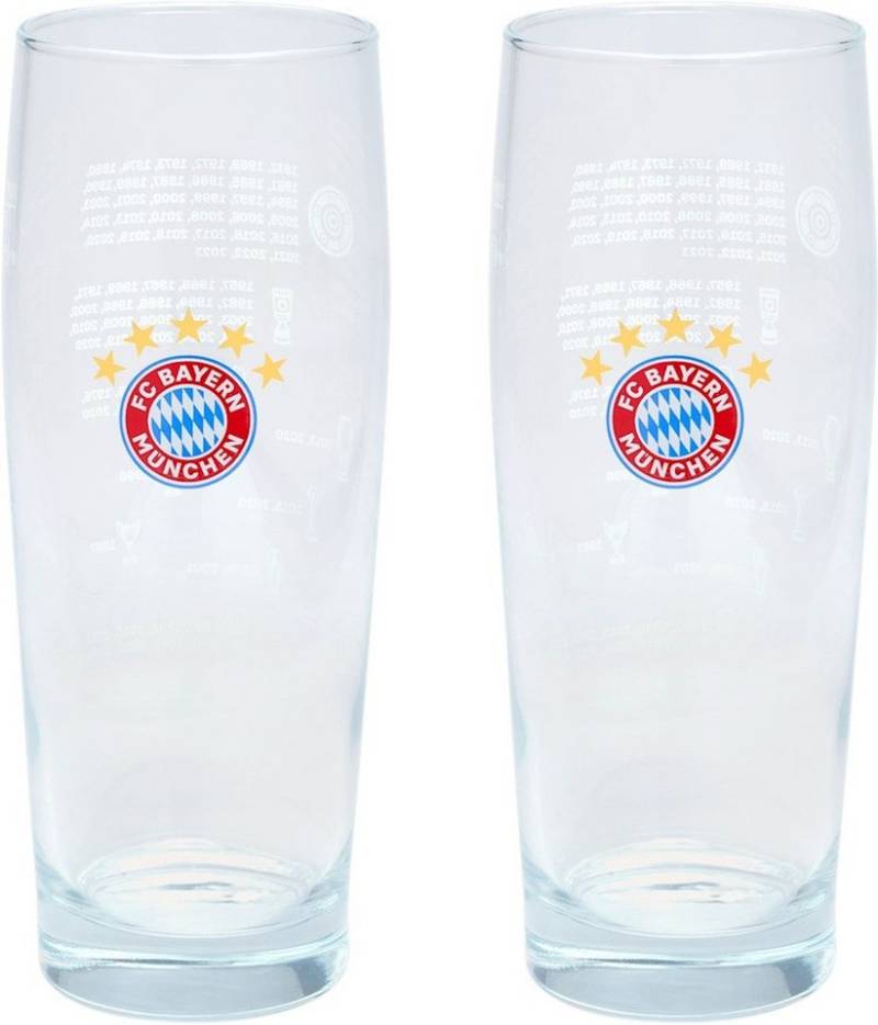 FC Bayern München Glas Halbeglas 2er-Set Erfolge von FC Bayern München