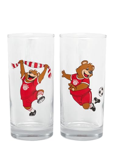 FC Bayern München Glas I Berni I 2er-Set I Kinder I 0,3 l I Fußball von FC Bayern München