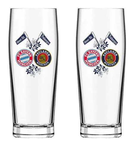 FC Bayern München Halbeglas - Doppellogo - 2er Set | Glas | 0.5 l | Bierglas FCB FC Bayern München Halbeglas - Doppellogo - 2er Set | Glas | 0.5 l | Bierglas FCB von FC Bayern München