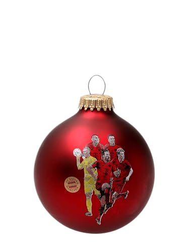 FC Bayern München I Christbaumkugel Team I Rot von FC Bayern München