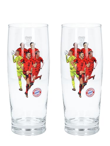 FC Bayern München I Halbeglas 2er Set Player 2024-25 I Durchsichtig von FC Bayern München