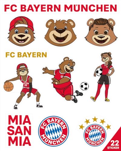 FC Bayern München Kinder Sticker 2er-Set Maskottchen FC Bayern München Kinder Sticker 2er-Set Maskottchen von FC Bayern München