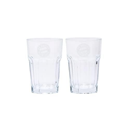 FC Bayern München Latte Macchiatto Glas 2er Set (one size, transparent) von FC Bayern München