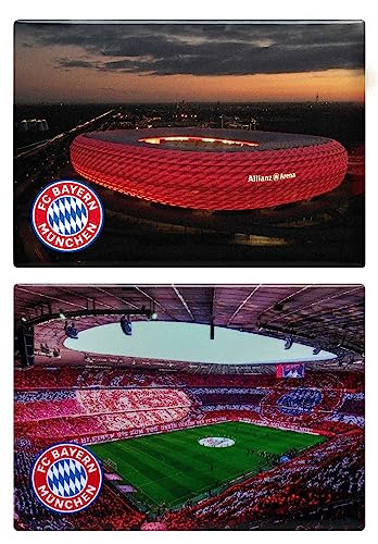 FC Bayern München Magnet 2er Set - Arena - Kühlschrankmagnet FCB von FC Bayern München