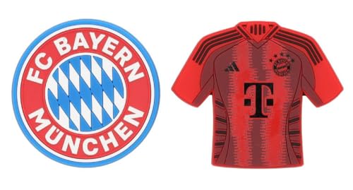 FC Bayern München Magnet 2er Set - Logo & Trikot - Kühlschrankmagnet FCB von FC Bayern München