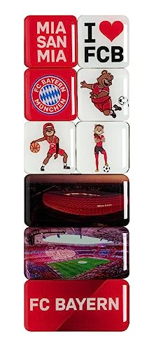 FC Bayern München Magnet-Set 9 teilig Magnet Set Kühlschrankmagnet FCB von FC Bayern München
