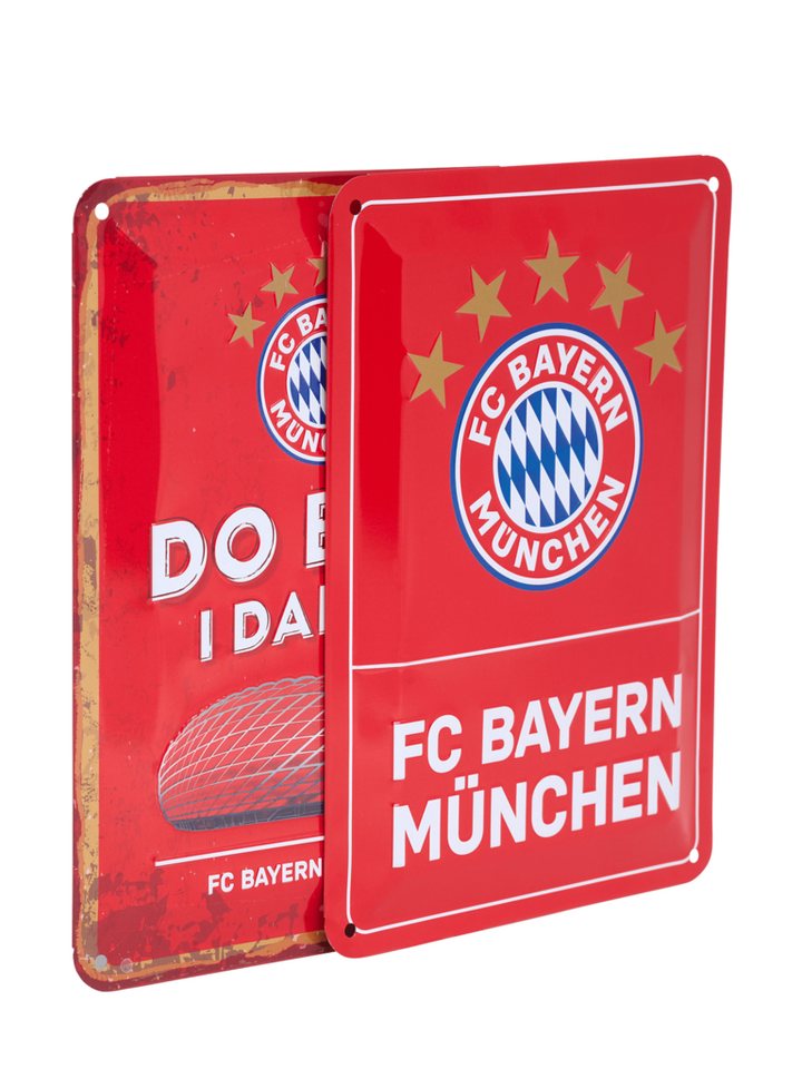 FC Bayern München Metallbild FC Bayern München Metallschild I Metallbild I 2er-Set I Rot FC Bayern München Metallbild FC Bayern München Metallschild I Metallbild I 2er-Set I Rot von FC Bayern München