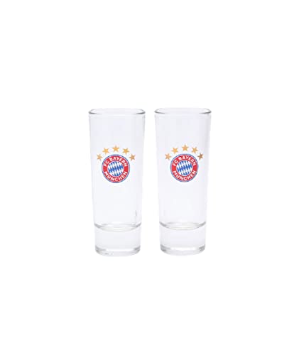 FC Bayern München Schnapsglas 2er Set (one size, transparent) von FC Bayern München