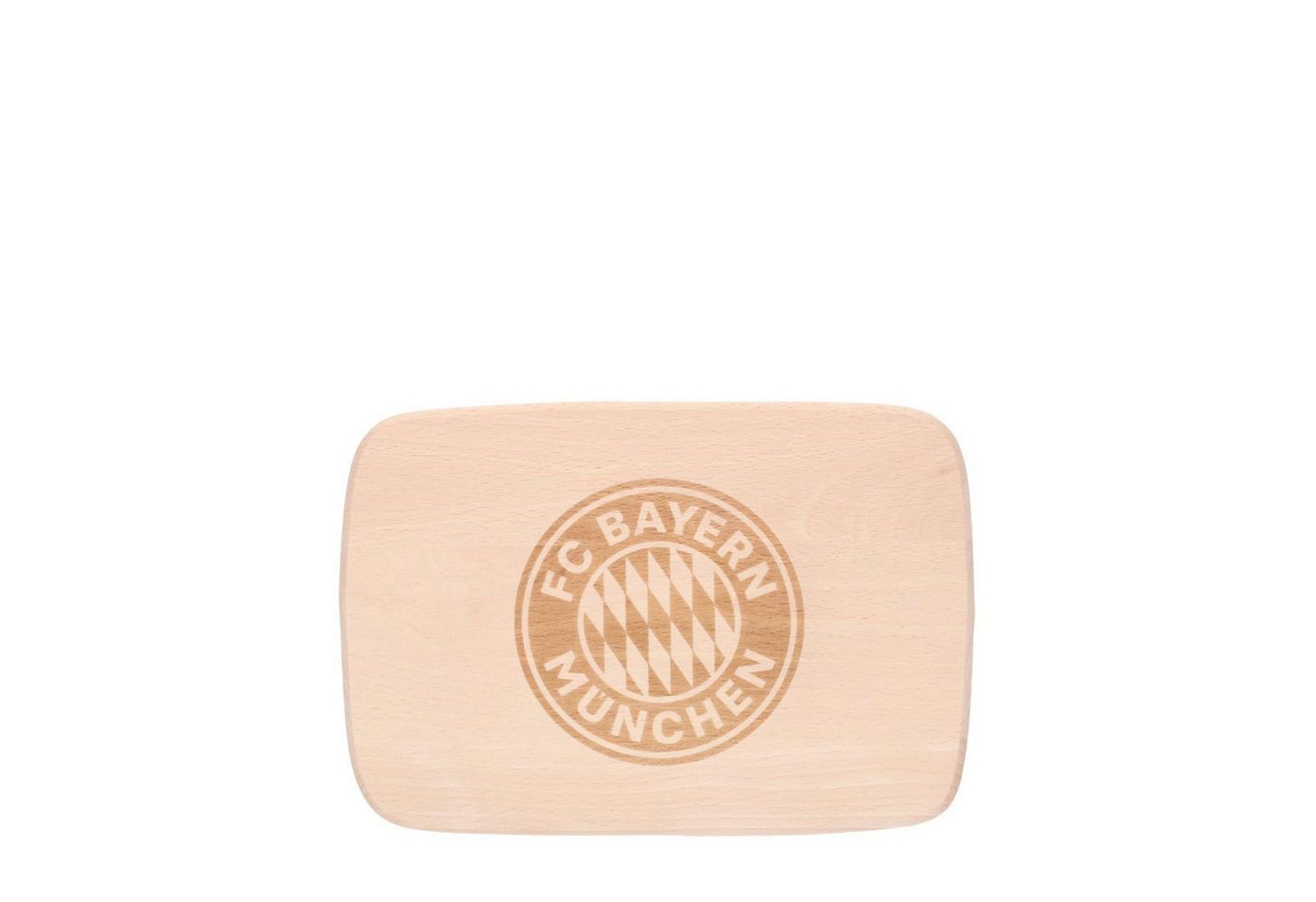 FC Bayern München Schneidebrett FC Bayern Brotzeitbrett Logo, Holz von FC Bayern München
