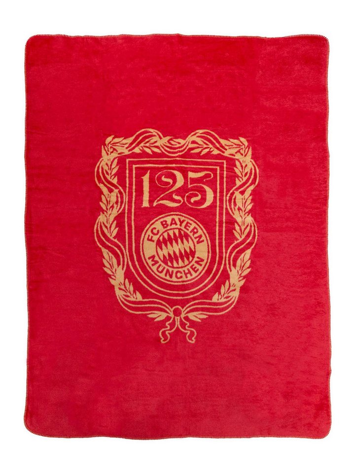 FC Bayern München Tagesdecke Fleecedecke 125 Jahre von FC Bayern München