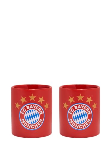 FC Bayern München Tasse Logo I Rot I 2er Set I 0,3l I Fußball von FC Bayern München