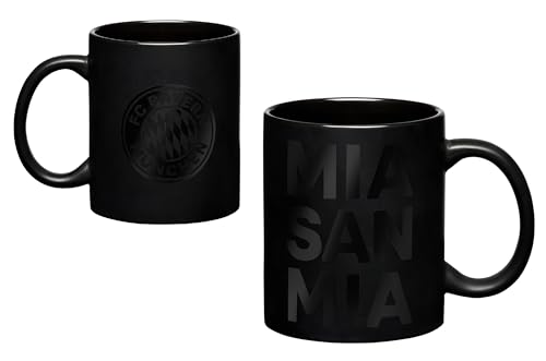 FC Bayern München Tasse - Mia san mia - all black Kaffeetasse FCB von FC Bayern München