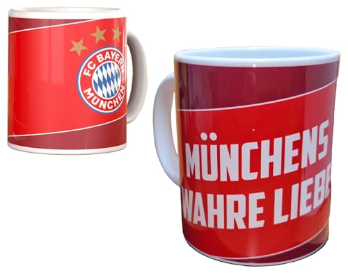 FC Bayern München Tasse Sprüchetasse, Cup, Mug, Kaffeetasse, Tasse, Kaffeebecher (Münchens wahre Liebe) von FC Bayern München