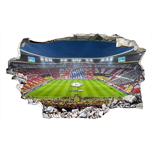 FC Bayern München Wandaufkleber Fußball Wandtattoo Fussball Tapete XXL Wandposter selbstklebend von FC Bayern München