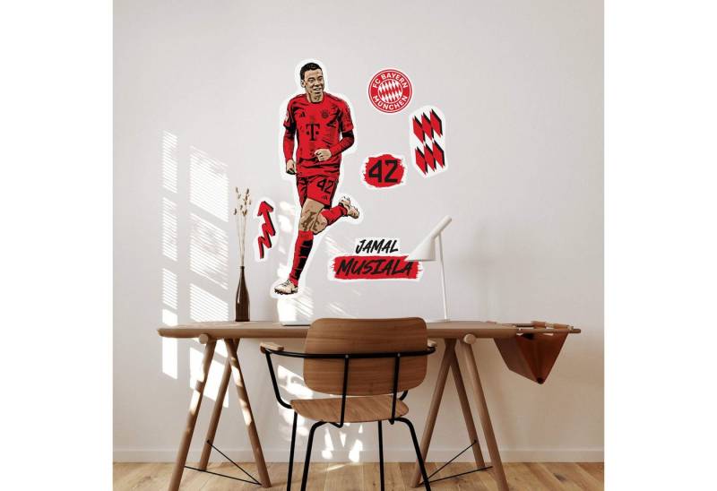 FC Bayern München Wandsticker FC Bayern München Fußball Bilder selbstklebend Logo Trikot 2025, Jamal Musiala, Kimmich, Müller, Palhinha, Neuer FC Bayern München Wandsticker FC Bayern München Fußball Bilder selbstklebend Logo Trikot 2025, Jamal Musiala, Kimmich, Müller, Palhinha, Neuer von FC Bayern München