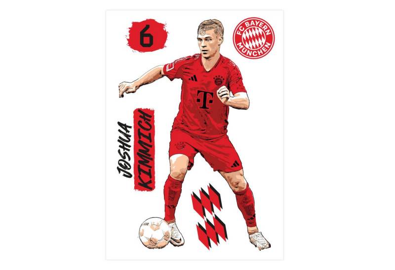 FC Bayern München Wandsticker FC Bayern München Fußball Bilder selbstklebend Logo Trikot 2025, Jamal Musiala, Kimmich, Müller, Palhinha, Neuer FC Bayern München Wandsticker FC Bayern München Fußball Bilder selbstklebend Logo Trikot 2025, Jamal Musiala, Kimmich, Müller, Palhinha, Neuer von FC Bayern München
