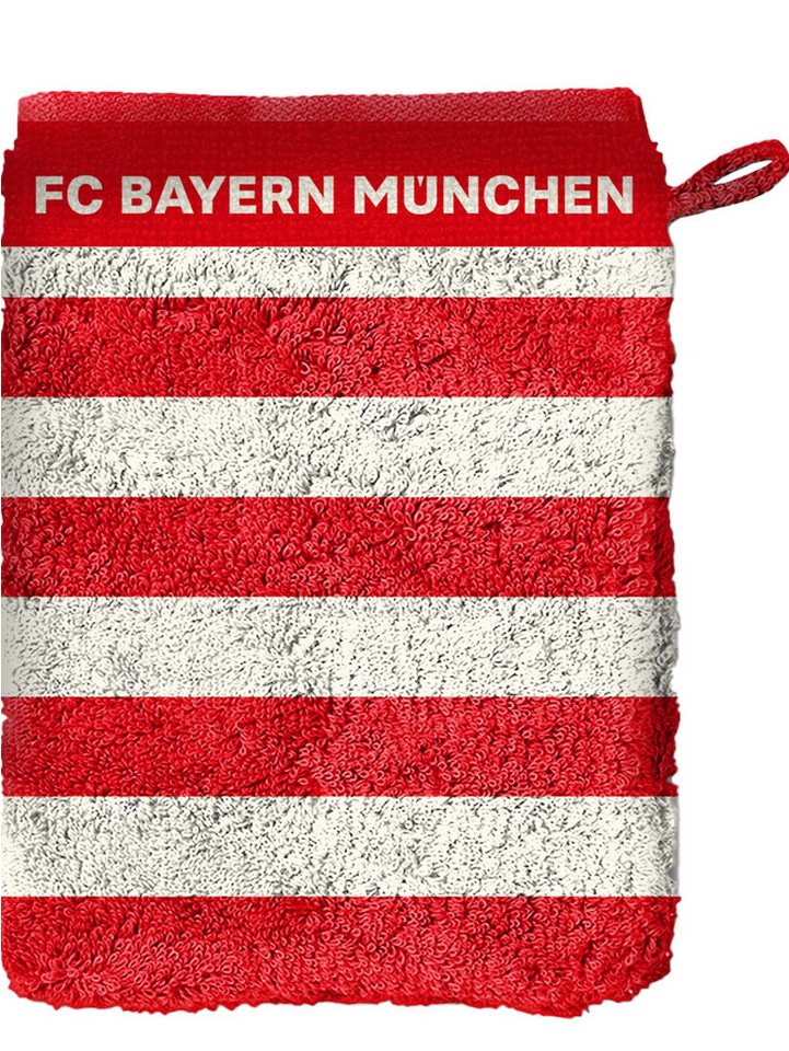 FC Bayern München Waschhandschuh Waschhandschuh 2er, Stoff (Waschhandschuh 2er, 2-St) von FC Bayern München