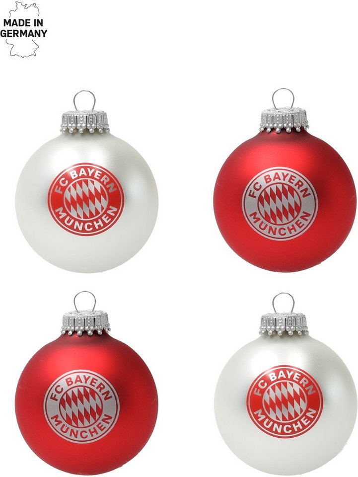 FC Bayern München Weihnachtsbaumkugel Christbaumkugel 4er Set von FC Bayern München