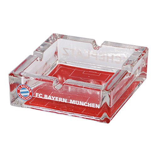 FCB FC Bayern München - Aschenbecher Spielfeld - Glas von FC Bayern München