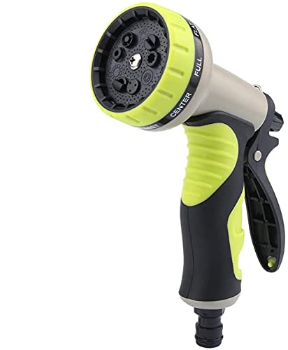 FC Fancy Multifunktion 9 Düsen Gartenbrause Garten Handbrause Spritzpistole Spritzdüse für Gartenschlauch Spritzdüse Bewässerung Rasen Topfpflanzen Autowaschen Haustier Baden Bürgersteig Reinigung von FC Fancy