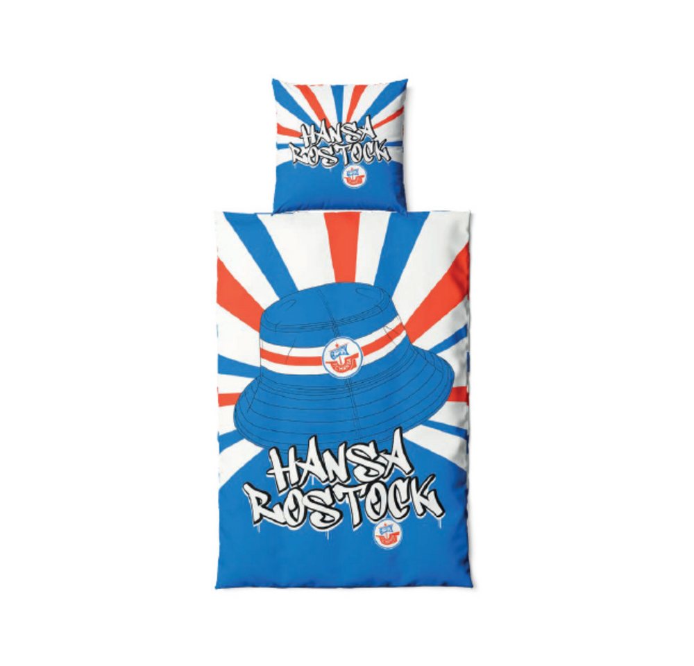 FC Hansa Rostock Bettwäsche Hansa Rostock Microfaser-Bettwäsche Fischerhut von FC Hansa Rostock