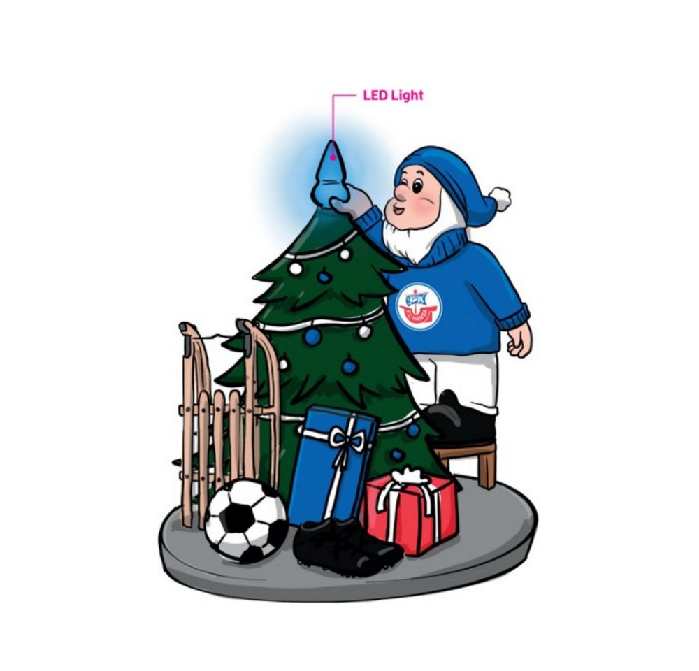 FC Hansa Rostock Dekofigur Hansa Rostock Gartenzwerg "LED-Zwerg Tannenbaum" FC Hansa Rostock Dekofigur Hansa Rostock Gartenzwerg "LED-Zwerg Tannenbaum" von FC Hansa Rostock