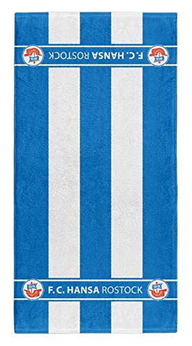 FC Hansa Rostock Handtuch Duschtuch Badetuch Strandtuch Blockstreifen (70 x140 cm) von FC Hansa Rostock