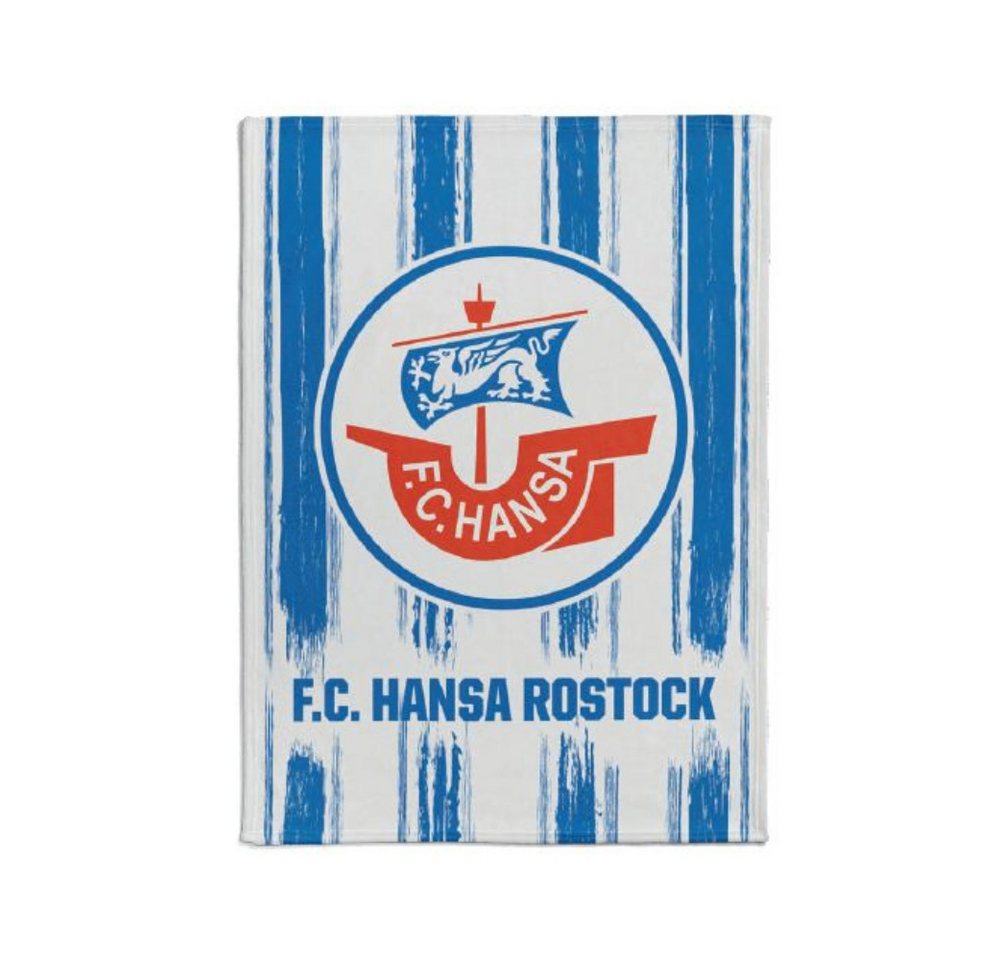 FC Hansa Rostock Tagesdecke Hansa Rostock Flanell-Fleecedecke Streifen FC Hansa Rostock Tagesdecke Hansa Rostock Flanell-Fleecedecke Streifen von FC Hansa Rostock