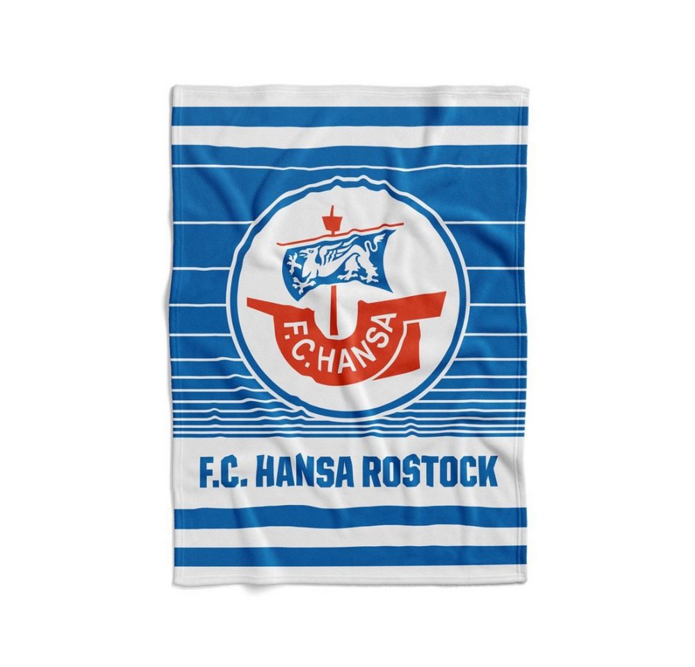 FC Hansa Rostock Tagesdecke Hansa Rostock Veloursdecke Logo von FC Hansa Rostock