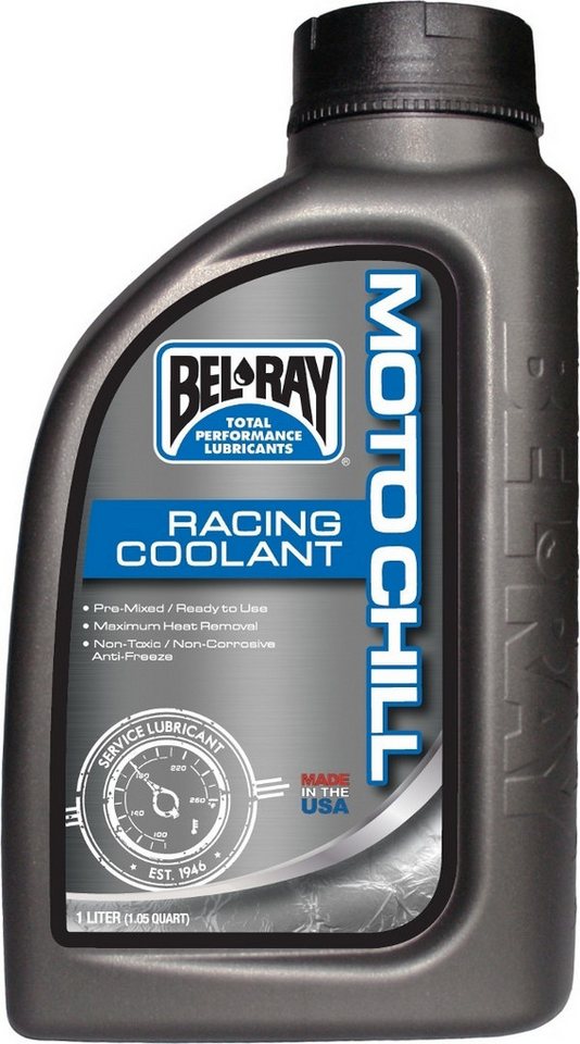 FC-Moto Bel-Ray Moto Chill Racing Kühlflüssigkeit 1 Liter Mikrofasertuch (Coolant) von FC-Moto