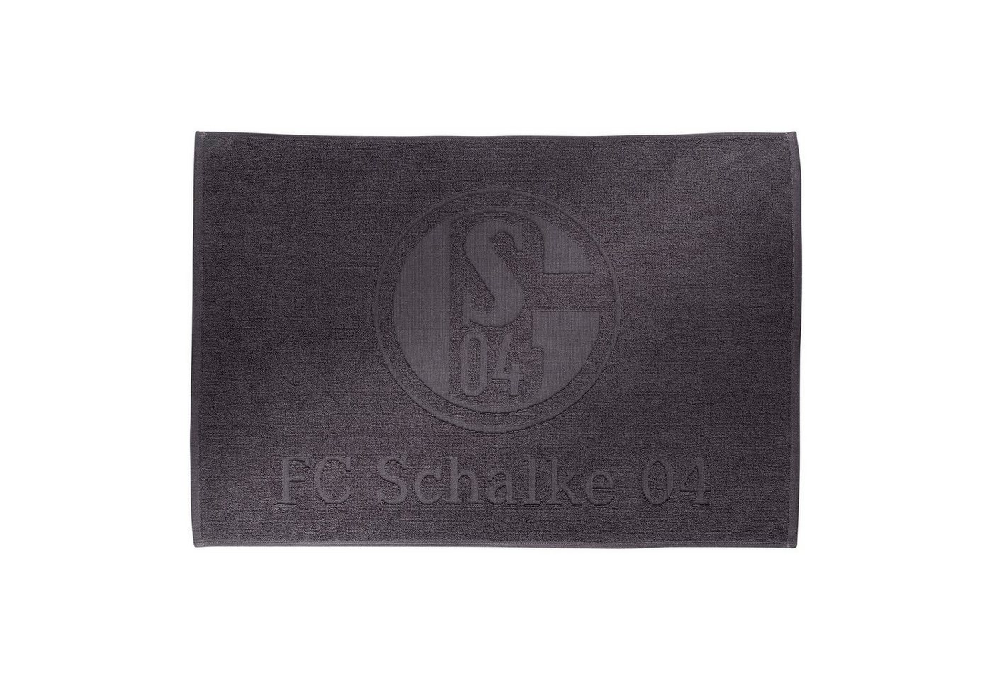 Duschmatte Badematte Anthra 50 x 75 cm FC Schalke 04, 100% Baumwolle, rechteckig von FC Schalke 04