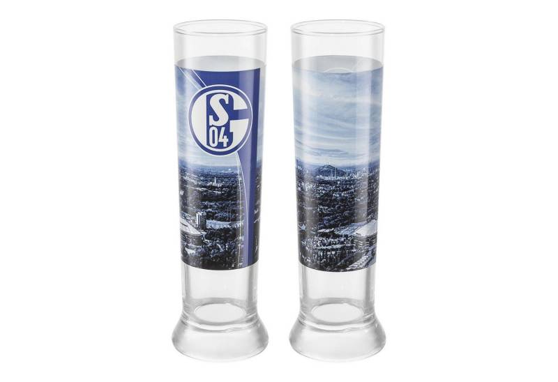 FC Schalke 04 Bierglas Pilsstange 2er-Set, Glas von FC Schalke 04