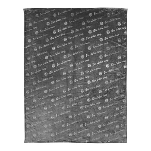 FC Schalke 04 Decke Fleece Allover anthrazit 150x200 cm von FC Schalke 04