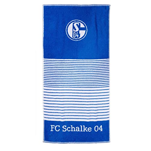 FC Schalke 04 Frottier Streifen königsblau (70 x 140 cm) von FC Schalke 04