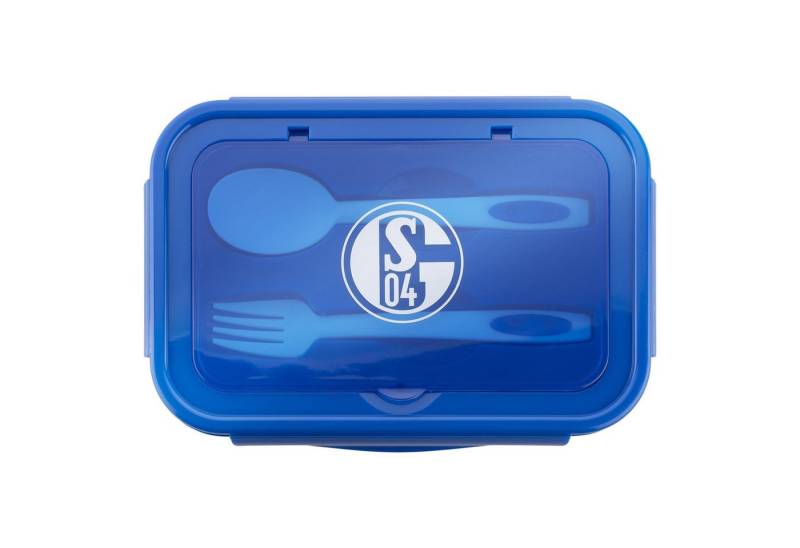 FC Schalke 04 Lunchbox Brotdose mit Besteck, Kunststoff von FC Schalke 04