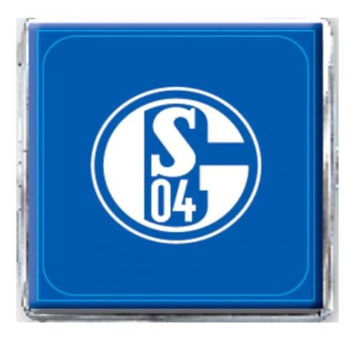 FC Schalke 04 Zigarettenetui blau-weiß | Metall Etui flach | Zigarettenbox S04 von FC Schalke 04