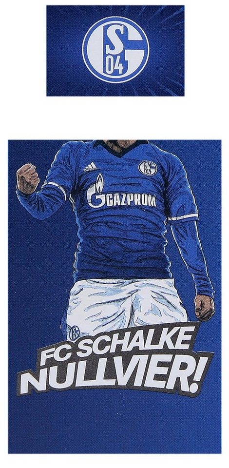 Kinderbettwäsche Hero Kids, FC Schalke 04, 100 x 135 cm, 100% Baumwolle von FC Schalke 04