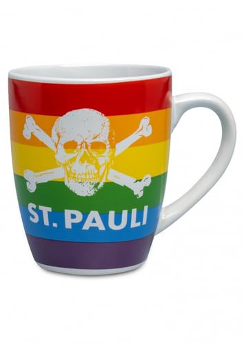 FC St. Pauli - Regenbogen Totenkopf, Kaffeebecher von FC St. Pauli