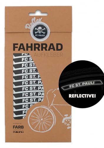 FC St. Pauli - reflektierende Fahrradfelgen Sticker 20er Stickerset von FC St. Pauli