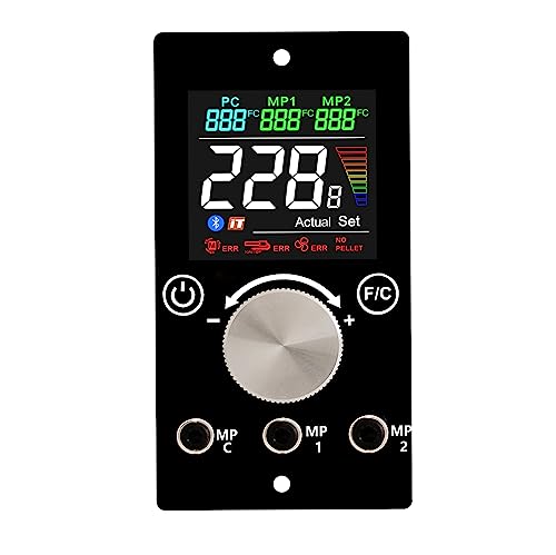 Ersatz-Pit Boss Digitales Thermostat-Controller-Board mit WLAN- und Bluetooth-Funktion, kann mit mobiler App verbunden werden, einfachere Steuerung der Grilltemperatur, W/LCD-Display von FCCUM