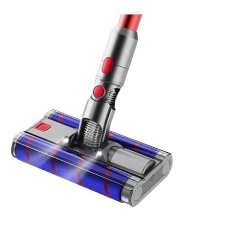 FCJPYRAPS Staubsaugerteile Elektrischer Bodenkopf mit Scheinwerfern, weicher Bodenkopf mit Doppelrollenbürste, kompatibel mit Dyson, V7 V8 V10 V11 V15 von FCJPYRAPS