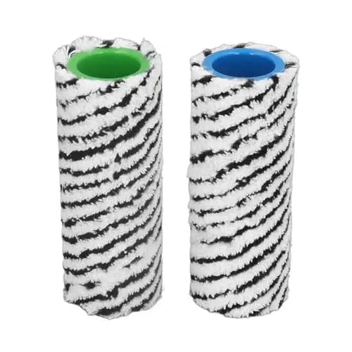 Handstaubsauger Mikrofaser Waschbar Nass Trocken Bürste Rolle Hauptbürste Teile Zubehör, Kompatibel for Karcher, FC3 FC3D FC5 FC5D FC7(Set3) von FCJPYRAPS