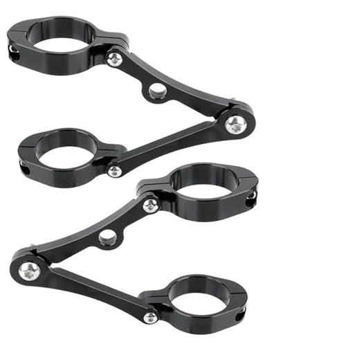 für Bobber Cafe Racer Universal,39mm-41mm Scheinwerferhalterung Halterung Klemme Gabel Rohr Lichthalter Motorrad von FCLDZZ