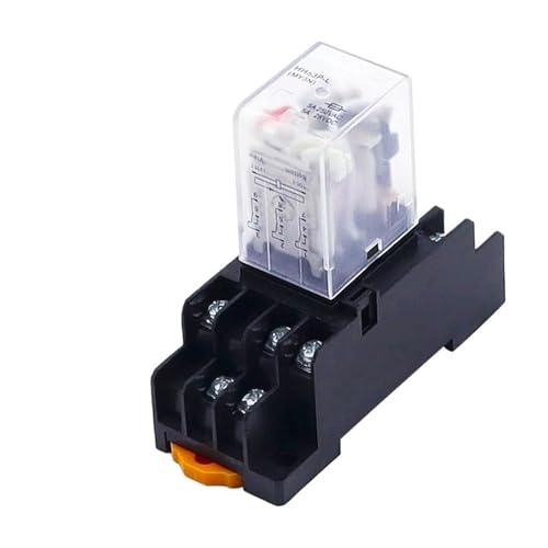 1set MY3 HH53P MY3NJ Micro Mini Coil Power Relais 11pin 3NO 3NC LED Lampe 5A AC 110V 220V mit Sockel 12V 24V(DC 12V) von FCLJLJGHT
