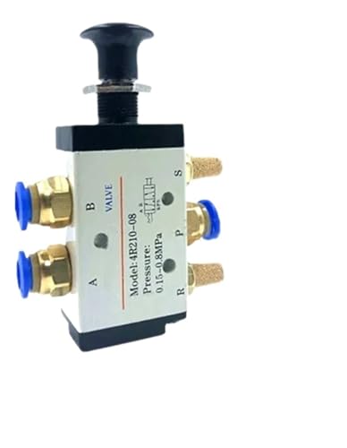 4R210-08 4H210-08 5/2 Way Hand Lever Operated Control Pneumatic Manual Valve w Muffler and Quick Fitting Select(4R210-08,No Fittings) von FCLJLJGHT