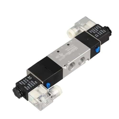 4V330C-10 Pneumatic Solenoid Valve 5/3 Way Double Coil Air Control Valve for Industrial Automation(DC12V) von FCLJLJGHT