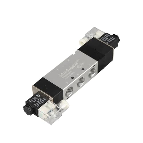 4V430C-15 Pneumatic Solenoid Valve 5/3 Way Double Solenoid Air Valve for Automation Equipment(DC24V) von FCLJLJGHT