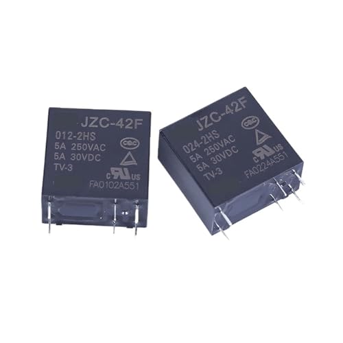 5PCS HF42F JZC-42F-012-2HS JZC-42F-024-2HS JZC 42F 012 024 2HS JZC42F012/0242HS 12V 24V relais 12VDC DC12V 24VDC DC24V(JZC-42F-024-2HS) von FCLJLJGHT