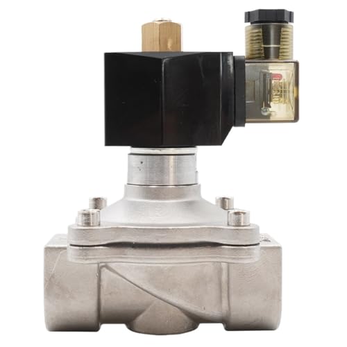 FCLJLJGHT 304 Stainless Steel Normally Open Electric Solenoid Valve,G3/8" to G2,Pneumatic Valve for Water Oil Gas AC220V DC12V DC24V IP65(AC 220V_EPDM) von FCLJLJGHT