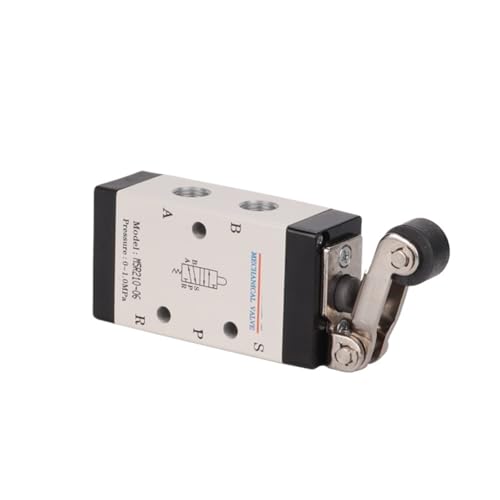 FCLJLJGHT Mechanical Valve Switch M5R110/M5R210 Pneumatic 5/2 Way Control Valves M5R Sereis Roller Type(M5R110,06) von FCLJLJGHT